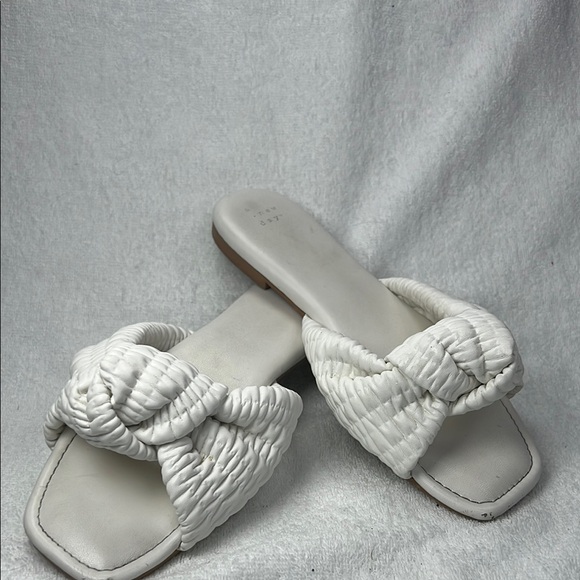 a new day Shoes - A new day , Women's White Slide Sandals- Preloved